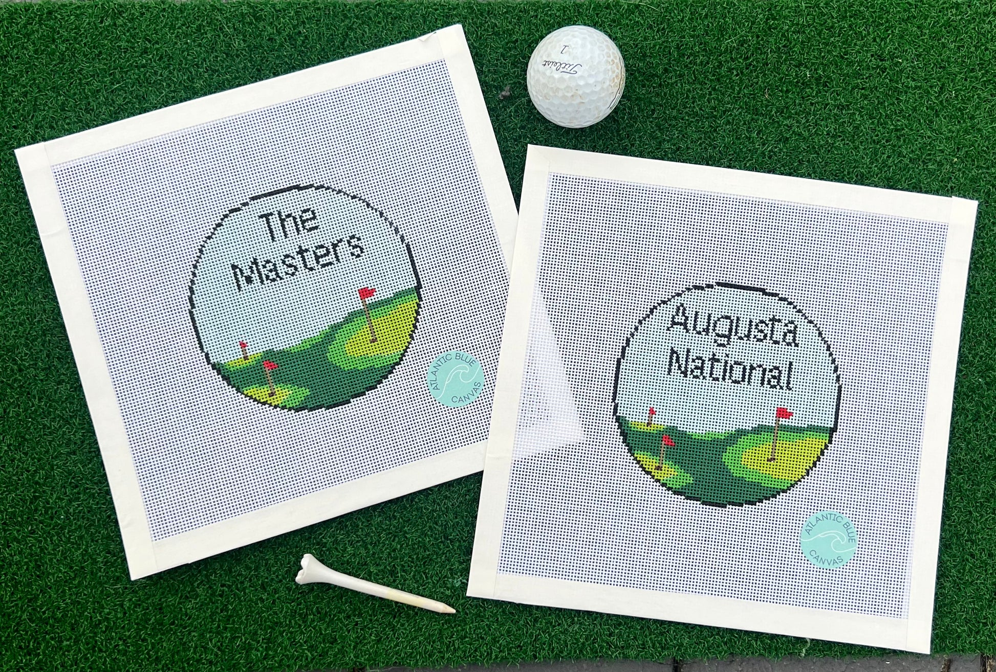 Golf Course Round - Customize! - Atlantic Blue Canvas